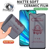 Ceramic Matte Anti Spy Oppo F9 F9 Pro F1s F3 F5 F7 F11 F15 F17 F17 Pro F19 F19s F19 Pro F19 Pro+