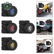 [Whcart] 4 Wheels Tires Replace Parts High Supplies Lightweight DIY Accessory for 1:18 -18 SCX24