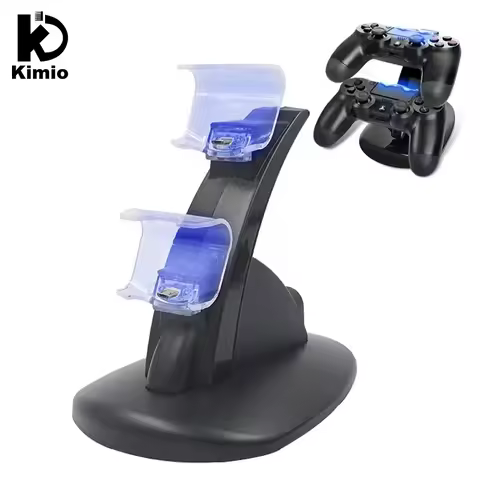 BANGSHE Charger LED Dual USB Fast Charging Dock Station For PS4 Gamepad Holder Gaming Handle Chargin