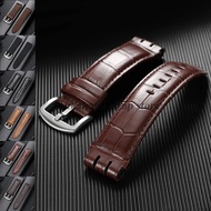 23mm Cowhide Leather Watchband for Swatch IRONY YOS440 449 448 401G Watch Straps Soft Men Women Busi