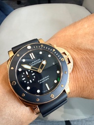 🔥🔥😍panerai pam 684 沛納海 42 mm潛水錶 玫瑰金 橡膠錶帶