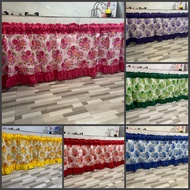 Red Floral/Flowers Design Curtain Sink Kurtina Panlababo Geena 70cmx140cm