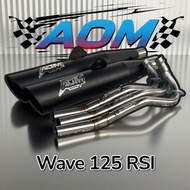 ท่อสร้าง AOM RACING WAVE 125 เลือกสเปคได้เลย ลูกเดิม-53 แปปครึ่งตระแกรงครึ่ง