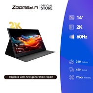 Zoomed-In 13.5''Portable Monitor for latop ,2K FHD 60HZ Laptop Monitor Screen,USB-C and HDMI Inputs 