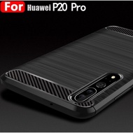 Phone Soft Cover for Huawei P20 pro P20lite Luxury Carbon Fiber Cases for Huawei P20 light p20pro Shockproof Silcone Case