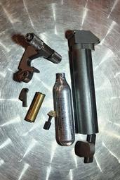 !【警探】TARGET-絕版套件-鋼製-CO2隱藏12G氣室+擊鎚+阻鐵+輔助拉+氣閥