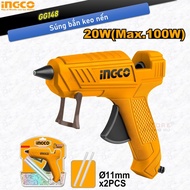 100W INGCO GG148 Candle Glue Gun. Mini handheld glue gun comes with 2 11.2mm glue sticks to create 1