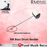 RM Bass Drum Beater Double Surface Beater Dual Beater with Beater Balance Drum Hammer Kick Drum Foot