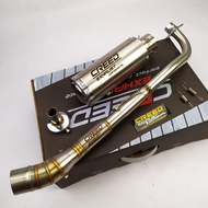 1 SET ORiginal knalpot racing Creed exhaust+db killer for Supra X 125, Jupiter Z, Vega R/ZR, supra 1