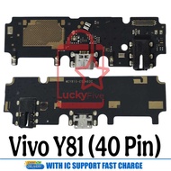 Vivo Y81 Charging Board 40 Pin Socket Vivo Y81S 1808 1803 Y81/ Connector Vivo Y81 40 Pin Black PCB