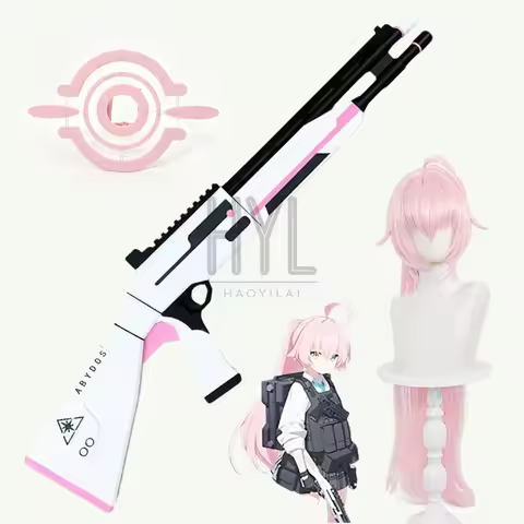 Game Blue Archive Takanashi Hoshino Cosplay Wig Long Pink Synthetic Hair Halo For Women Halloween Co
