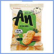 AN ORION rice cake with seaweed flavor