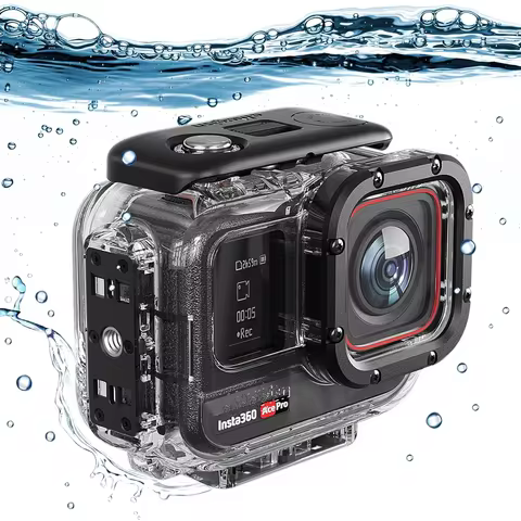 Dive Case for Insta360 Ace Pro 2/pro 60M/196FT Underwater Waterproof Diving Housing Cover Protective