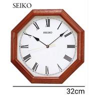 SEIKO Oak Wood Wooden Wall Clock QXA152B (Jam Kayu)