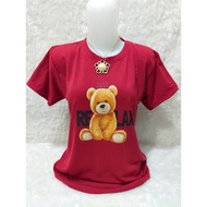 Premium women's t-shirt dtf bear relax size XL XXL 3XL 4XL