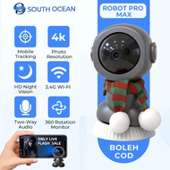 South Ocean 4K Smart Robot IP Camera Wifi CCTV Rotate PTZ Night Vision Security Home Baby Monitor