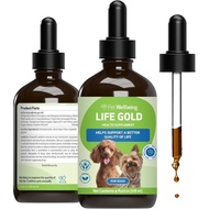 Life Gold for Dogs - Supports Detoxification, Immune System Health, Antioxidants - Herbal Supplement