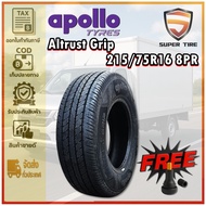 ยางรถยนต์ ขนาด 215/75R16 รุ่น Altrust Grip 8PR ยี่ห้อ APOLLO (แถมจุ๊บลม)