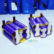 pin247 Khối pin 3s 12.6v RYOBI 4400mah 40A (Kèm sạc 2A). Khối pin 3s2p 6 cell 18650 TIANLVN mới xả c
