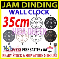 Wall Clock Wall Round Premium Wall Clock Modern Jam Dinding Hiasan Jam Dinding Besar Jam Dinding Rua