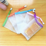 束口手工皂起泡网袋 Soap foaming mesh bag