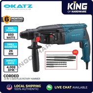 Okatz 850W Rotary Hammer Drill | Mesin Tebuk Korek Dinding &amp; Simen &amp; Lubang | SDS-Plus Concrete Drill RH3.2685