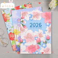 WINTE 2026 Schedules Notebook, Work Efficiency A4 A5 Planner Notebook, Efficient Life Check-in Learn