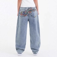Ed Hardy Diamond Wash Loose Straight Fit Jeans for Women