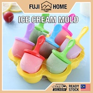🏠READY STOCK🏠Silicone Ice Popsicle Mold Baby Puree Food Mould Ice Pop Maker Popsicle Maker Homemade 