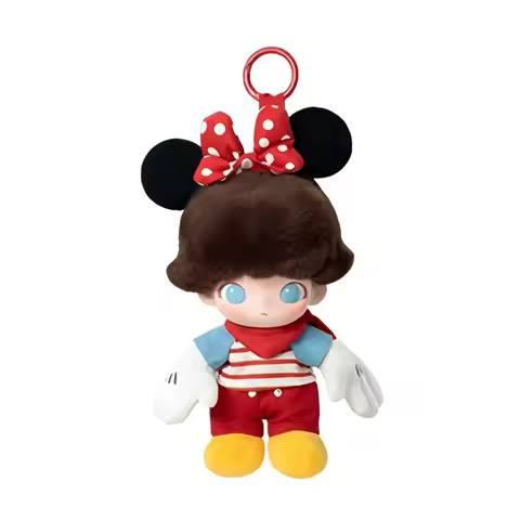 In Stock POPMART Original Genuine DIMOO WORLD × Disney Series Vinyl Plush Keychain Surprise Holiday 