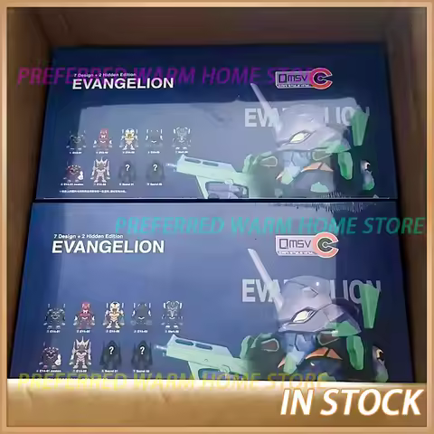 In Stock Bandai QMSV-C EVANGELION New Century Gospel Warrior Blind Box Trendy Play EVA First Machine
