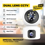 6MP Wireless Full HD DUAL LENS CCTV Camera - Smart Camera Wifi ICSEE Alarm & Human Detector-A1-204BC