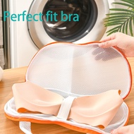 [herebuy] Bra Washing Bag Laundry Accessories 360° Clean Meshs Built In 3D Cartilage Support 3D Cup 