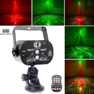 Party Light Laser Lights with Battery Powered USB Charging Mini Flash Strobe Light RGB LED DJ Disco Lights Projector by Sound Activated Remote Control