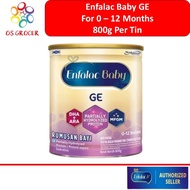 Enfalac Baby GE For 0 - 12 Months 800g Per Tin