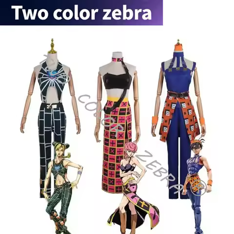 Anime Cosplay JOJO Bizarre Adventure Trish Una Cujoh Jolyne Narancia Ghirga Cosplay Costumes Hallowe