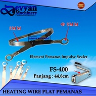 FS-400 Heating wire elment Heating plate 5mm Hand Impulse Sealer