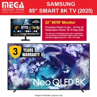 SAMSUNG QA85QN900FKXXS 85" NEO QLED 8K QN900F SMART TV | Free TV WMT | Free 32” M70F Monitor Redeem 