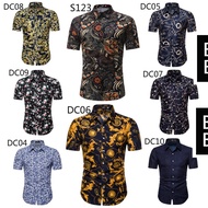 kemeja lelaki baju batik flora men shirt terbaru tt570fg