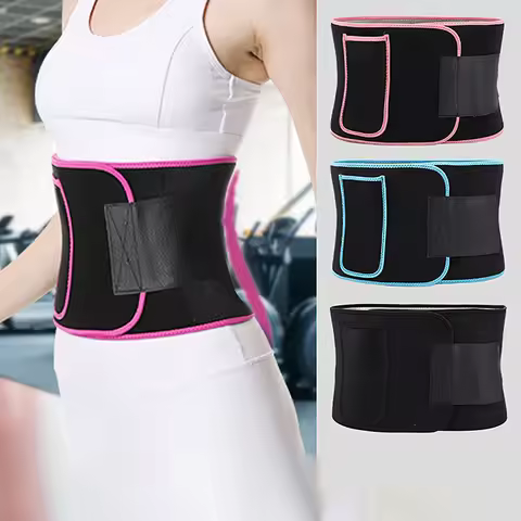New Sweat waist protection belt sports body sculpting belt fitness abdomen elastic abdomen belt mult