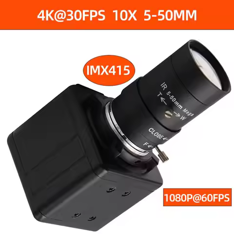 8MP 4K USB HD Industry Camera Webcam 1080P 60FPS 5MP 5-50mm 10x Zoom for windows Android Raspberry P