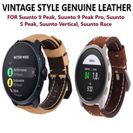 Vintage Leather Strap Band For Smart Watch Suunto 9 Peak / Pro Suunto 5 Peak Suunto Vertical Race