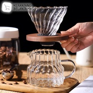 Pour Over Coffee Server Borosilicate Glass Carafe 500ml