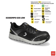 SAFETY JOGGER ECODEMPO S3 รองเท้าเซฟตี้ หัวคอมโพสิท ESD ป้องกันไฟฟ้าสถิต