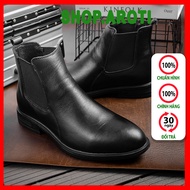 AROTI Men's Chealsea Boots High Neck Super Durable Stitched Sole, 3cm Height Increase Welded Form Al