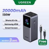 【3C Certification】UGREEN 20000mAh Laptop Powerbank PD 130W 2C1A Fast Charging Power Bank for iPhone 