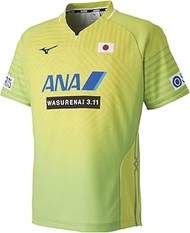82JA9Z01 Men's Short Sleeve Table Tennis Wear, Game Shirt (Replica), Standard, Dynamotion Fit, Sweat