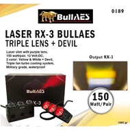 MATA Mini Projector 3 Lens Eye RX-3 RX3 LED 150W 2 Channel AES BRAND 3 Eye Laser Led Shooting Light 