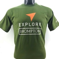Kaos Sepeda Lipat Brompton / T-shirt Brompton Sepeda Lipat Explore