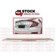 Honda Civic 10th Gen FC G10 (2016) Original ABS Plastic RS Rear Back Bonnet Bonet Trunk Boot Lip Wing Spoiler Light Lamp
